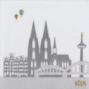 Servietten mit Kölner dom und Kölner Skyline